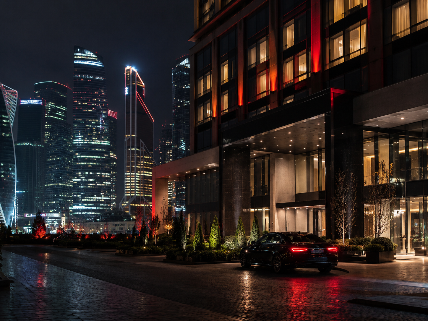 Отель рядом с Москва-Сити — фасад